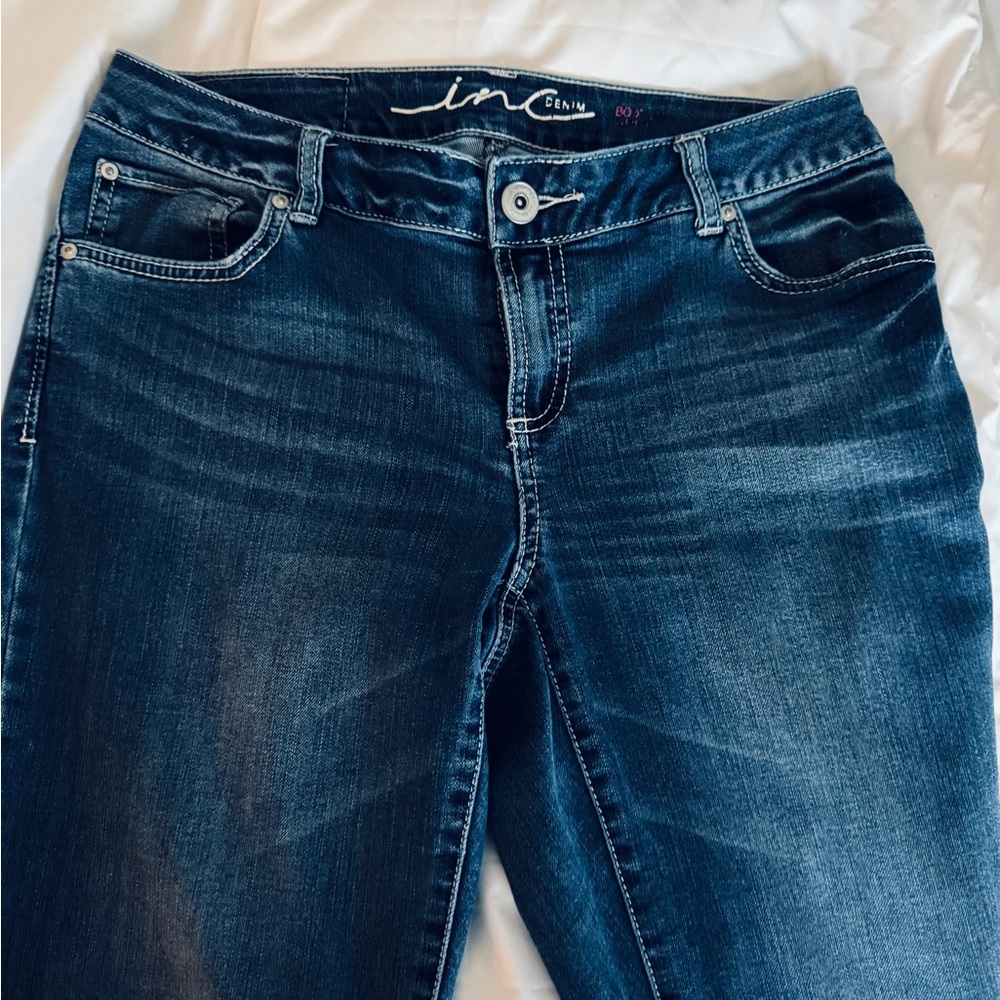 INC International Concepts Blue Boot Cut Jeans